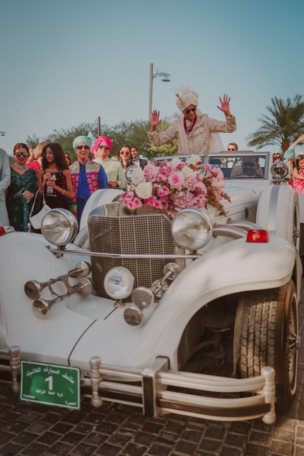 Indian Wedding Baraat, classic car rental UAE